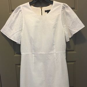 J Crew white eyelet dress